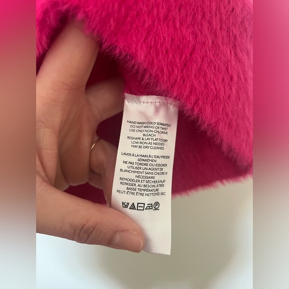 Anthropologie Maeve Rona Eyelash Sweater Tee Fuzzy - Picture 6 of 9